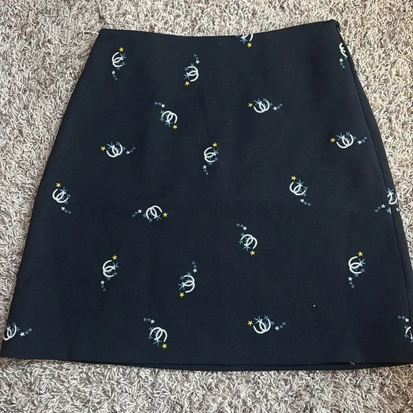 MAJE Horse shoe and stars embroidered skirt - Picture 7 of 10